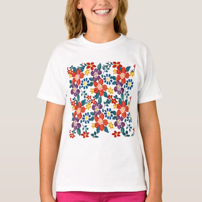 T-shirt Europe de l'Est Motif, folklore traditionnel, folk (Devant)