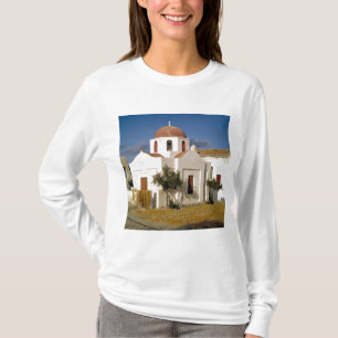 T-shirt Europe, Grèce, Mykonos. Les filets de pêche sèchen