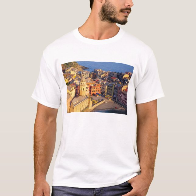 T-shirt Europe, Italie, Cinque Terre. Village de Vernazza (Devant)
