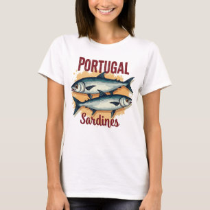 T-shirt Europe vintage Portugal Marché de la sardine Tee