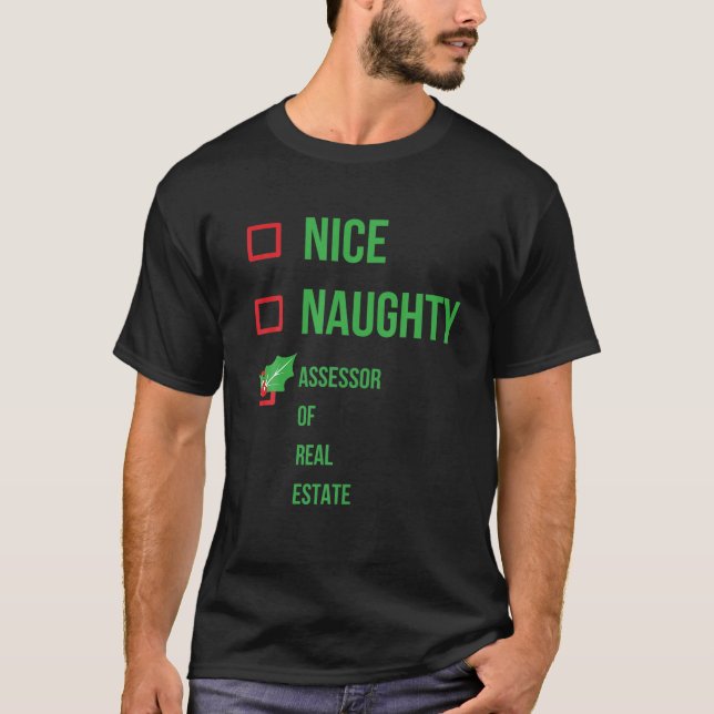 T-shirt Évaluateur De L'Immobilier Drôle Pajama Gif De Noë (Devant)