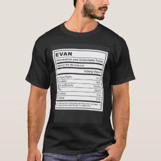 T-shirt Evan Information et faits indéniables