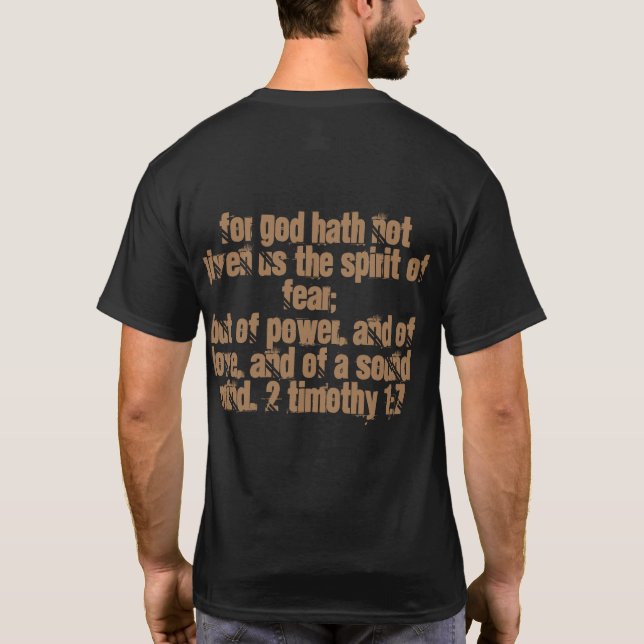 T-shirt Evangélisme de Macho sans peur (Dos)
