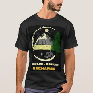 T-shirt Évasion de la montagne lunaire Respirer Recharger