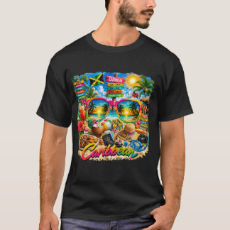T-shirt Évasion paradisiaque des Caraïbes – Soleil, sable