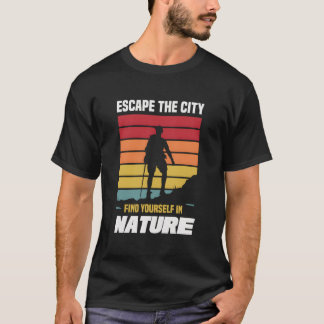 T-shirt Évasion Randonnée Quittez La Ville Retrouvez-Vous