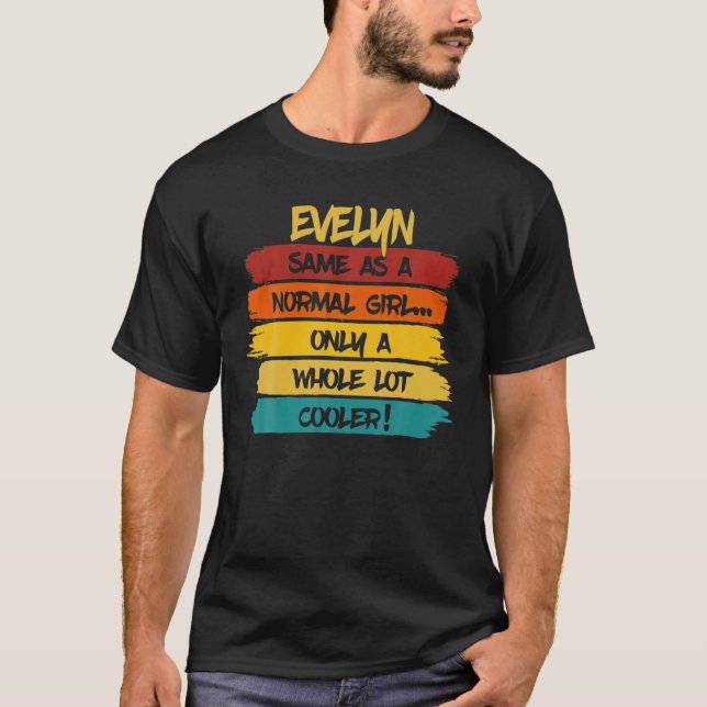 T-shirt Evelyn Définition Nom personnalisé Amusant Anniver (Devant)