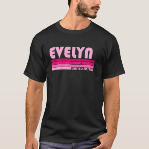 T-shirt Evelyn Nom Personnalisé Retro Vintage 80s 90s Bir