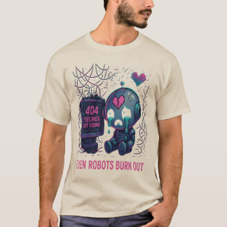 T-shirt Even Robots Burn Out