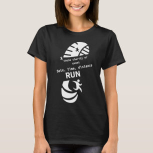 T-shirt Événement de course amusante pour une cause de cha