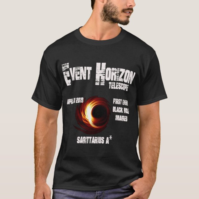 T-shirt Événement Télescope Horizon Sagittarius Trou Noir (Devant)