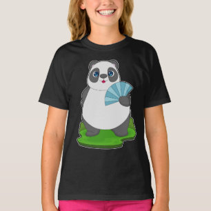 T-shirt Éventail à main Panda