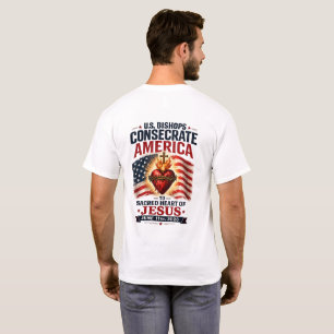 T-shirt Évêques américains consacrant l'Amérique au Sacré-