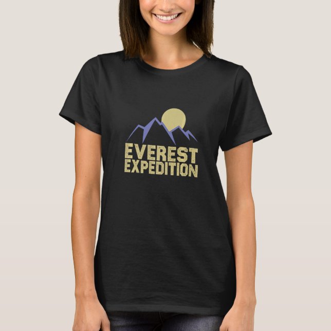 T-shirt Everest Expeditions Mountain Exploration Adventure (Devant)