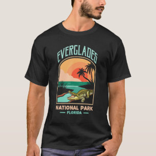 T-shirt Everglades Parc National Us Crocodile Floride Alli