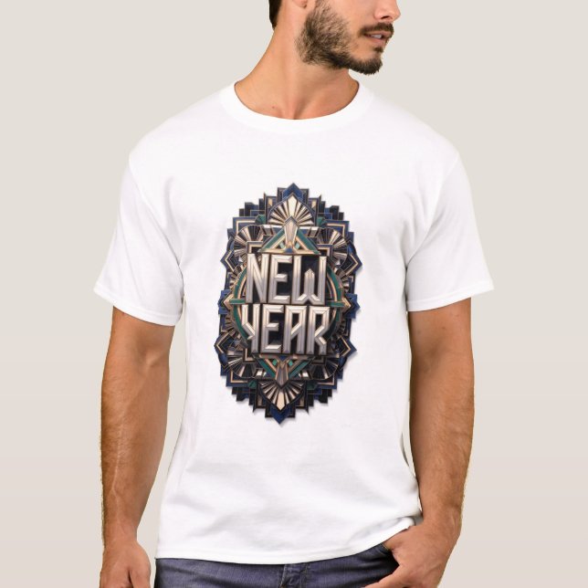 T-shirt Evergreen New Year T-Shirt, Premium Art (Devant)
