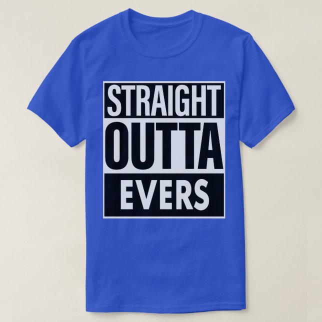 T-shirt Evers Nom Stright Outta Evers (Design devant)