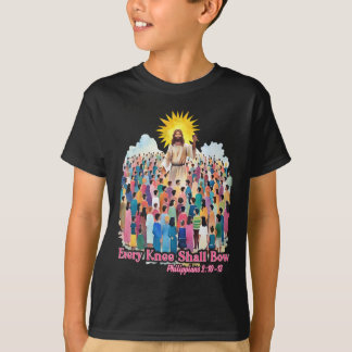 T-shirt Every Knee Shall Bow Christian Easter Day 