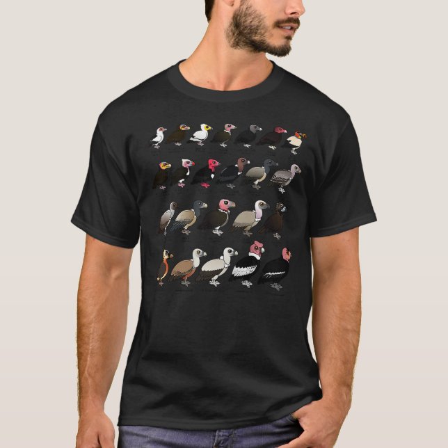 T-shirt Every Vulture of the World  Birdorable Vulture & C (Devant)