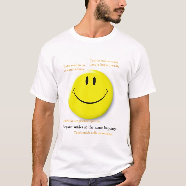 T-shirt EverySmilesSameLanguage (Devant)