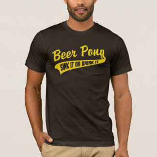 T-shirt Évier de puanteur de bière il ou le boivent
