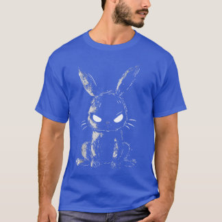 T-shirt Evil Bunny Angry Rabbit Alt Goth Grunge Horror Cre