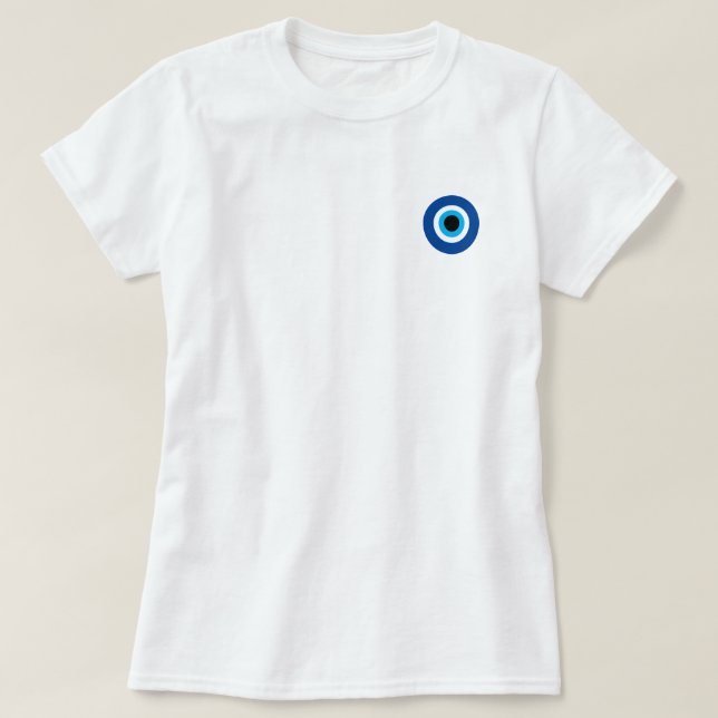 T-shirt Evil Eye Nazar Blue Mati pour femmes (Design devant)