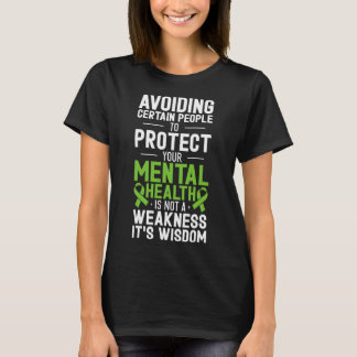 T-shirt Éviter certaines personnes pour protéger votre san