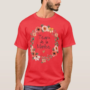 T-shirt EVJF féminin Couronne d'équipe de mariée personnal