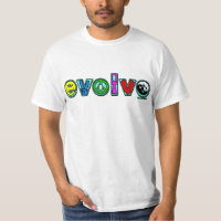 ÉVOLUEZ avec six symboles de paix et progressez