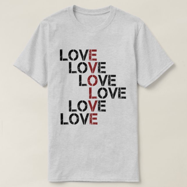 T-shirt Évoluez dans l'amour (Design devant)