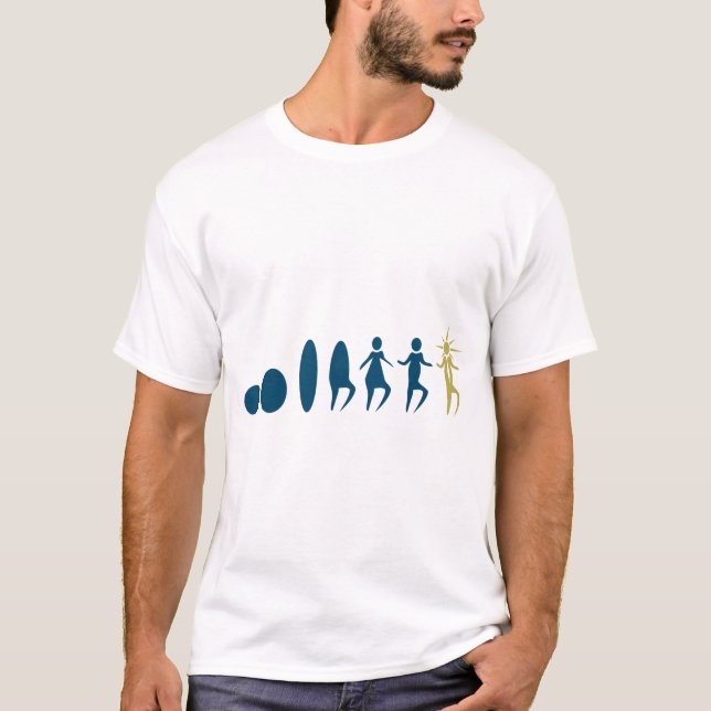 T-shirt Évolution Abstraite créative (Devant)