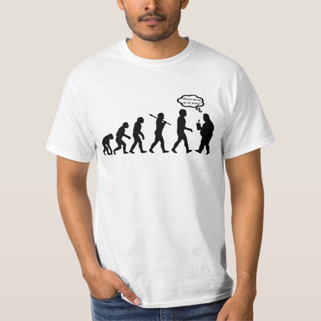 T-shirt Évolution allée mal (Devant)
