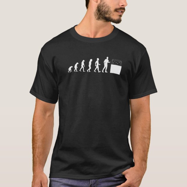 T-shirt Évolution Aquariophile Technologue de l'aquarium P (Devant)