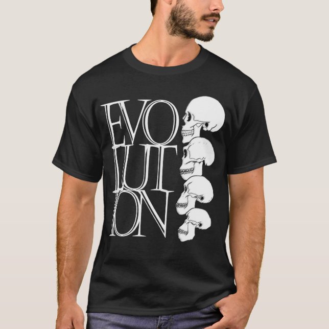 T-shirt Évolution (chemise foncée) (Devant)
