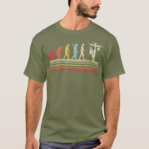 T-shirt Evolution Cool De Style Rétro De Lineman