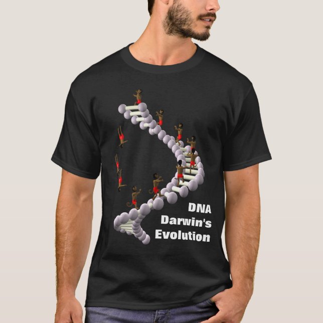 T-shirt Évolution d'ADN Darwin (Devant)