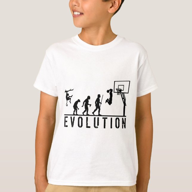 T-shirt Évolution de basket-ball de l'homme (Devant)