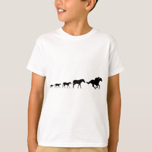 T-shirt Évolution de cheval de course