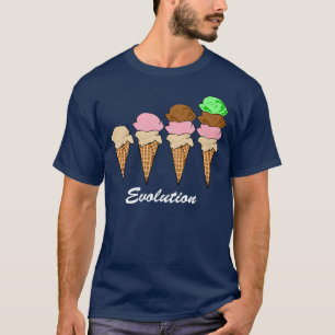 T-shirt Évolution de crème glacée
