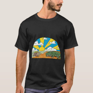 T-shirt Évolution de dinosaure de poisson drôle - Darwin P