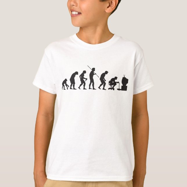 T-shirt Évolution de Gamer de jeu de jeux vidéo (Devant)