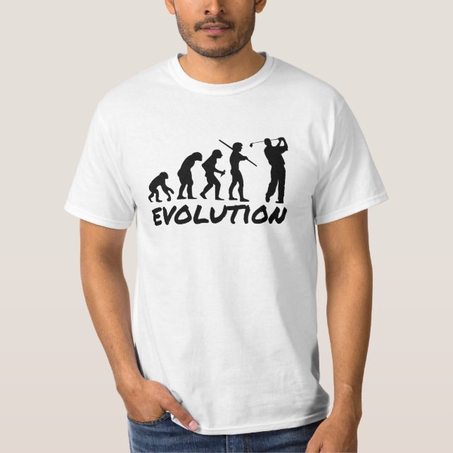 T-shirt Évolution de golf (Devant)
