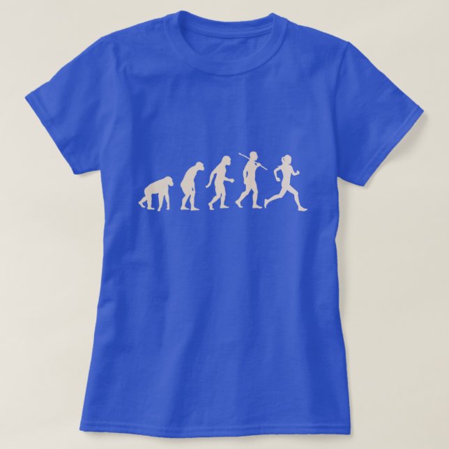 T-shirt Evolution De La Course - Runner Papa Maman (Design devant)