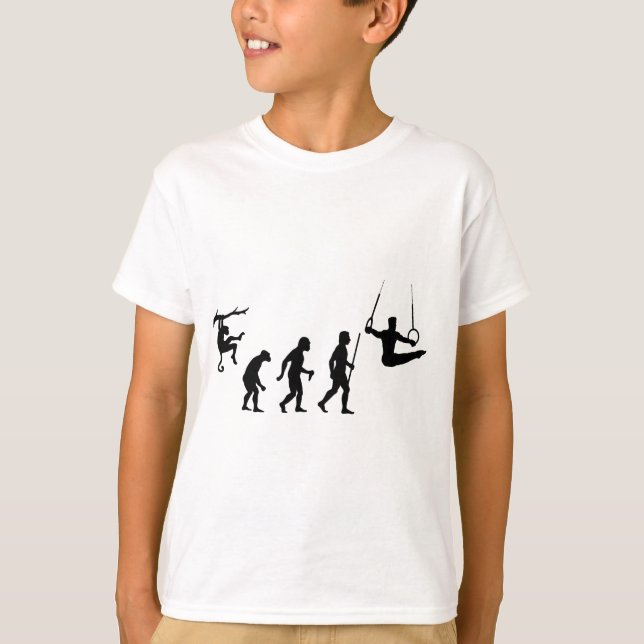 T-shirt Évolution de la gymnastique (Devant)