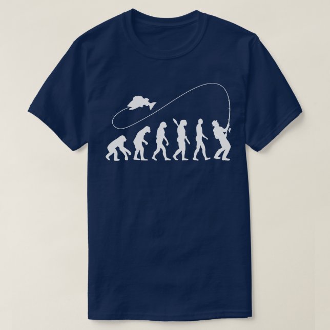 T-shirt Évolution de la pêche 2 (Design devant)