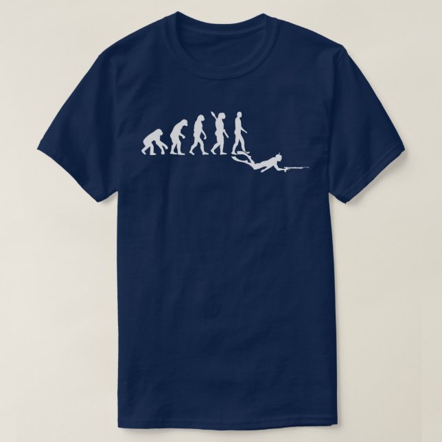 T-shirt Évolution de la pêche à la traîne (Design devant)