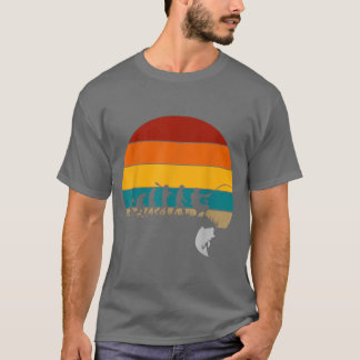 T-shirt Évolution de la pêche amusante 
