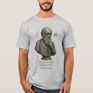 T-shirt ÉVOLUTION DE LA PENSÉE – Questionner. Observer. Év