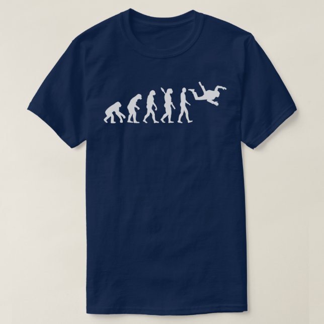 T-shirt Evolution de la plongée en ciel 4 (Design devant)